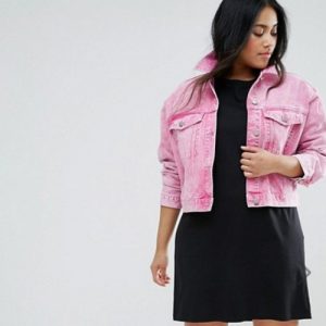 jeans plus size jacket pink ronde blog