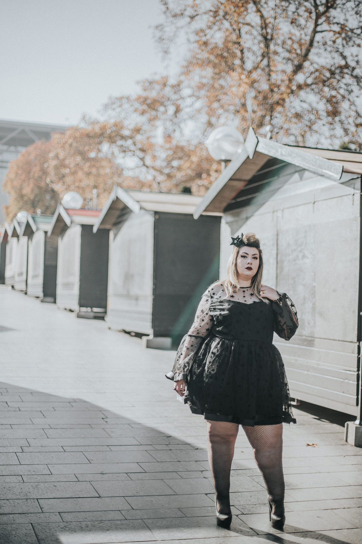 christmas outfit plus size asos curve stars curvy girl blogger night