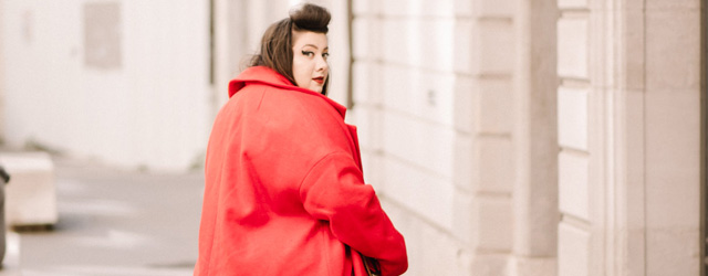castaluna redoute grande taille plus size blogger mode grosse fat ronde manteau cuir